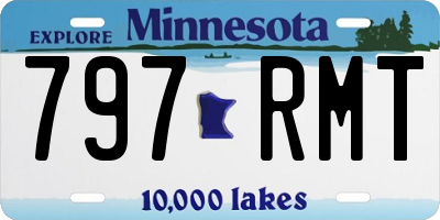 MN license plate 797RMT