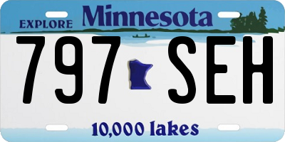 MN license plate 797SEH