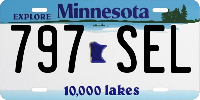 MN license plate 797SEL