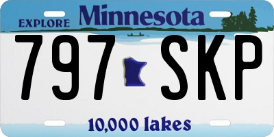 MN license plate 797SKP