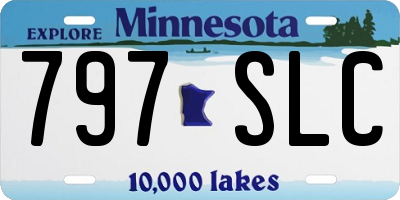 MN license plate 797SLC