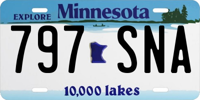 MN license plate 797SNA