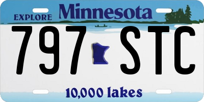 MN license plate 797STC