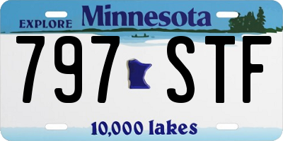 MN license plate 797STF