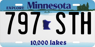 MN license plate 797STH