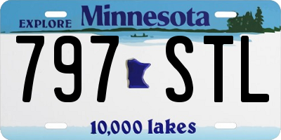 MN license plate 797STL