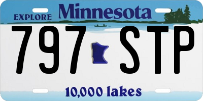 MN license plate 797STP