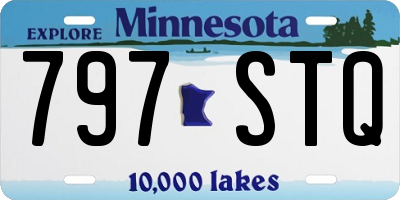 MN license plate 797STQ