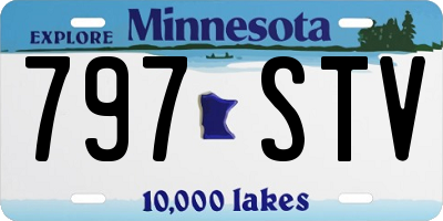 MN license plate 797STV