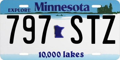 MN license plate 797STZ