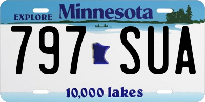 MN license plate 797SUA