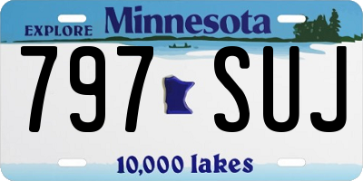 MN license plate 797SUJ