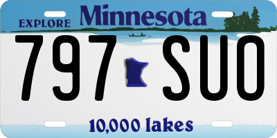 MN license plate 797SUO