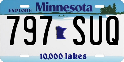 MN license plate 797SUQ