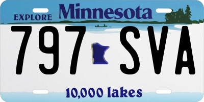 MN license plate 797SVA