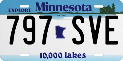 MN license plate 797SVE