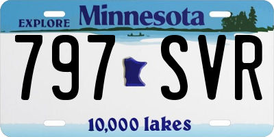 MN license plate 797SVR