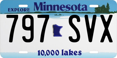 MN license plate 797SVX