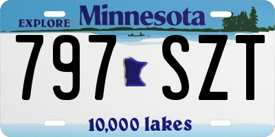 MN license plate 797SZT