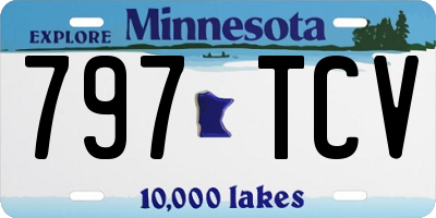 MN license plate 797TCV