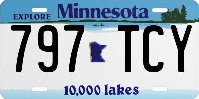 MN license plate 797TCY