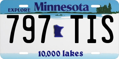 MN license plate 797TIS