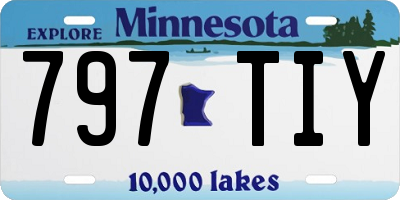 MN license plate 797TIY