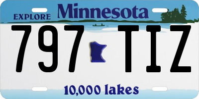 MN license plate 797TIZ