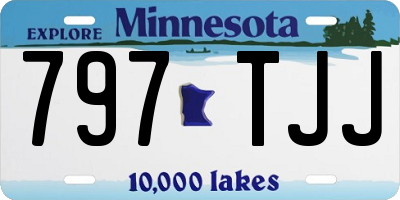 MN license plate 797TJJ