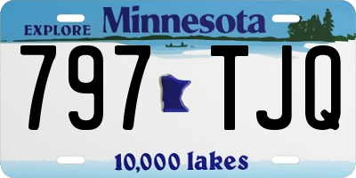 MN license plate 797TJQ