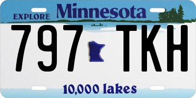 MN license plate 797TKH