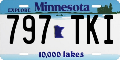 MN license plate 797TKI