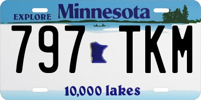 MN license plate 797TKM