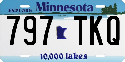 MN license plate 797TKQ