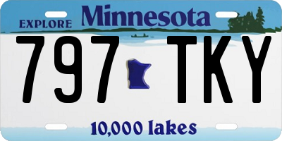 MN license plate 797TKY