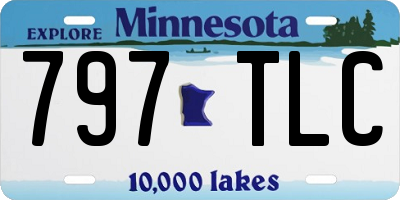 MN license plate 797TLC