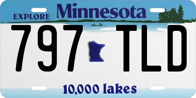 MN license plate 797TLD