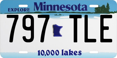 MN license plate 797TLE