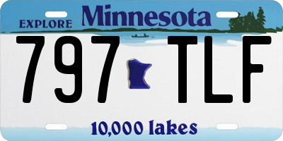 MN license plate 797TLF