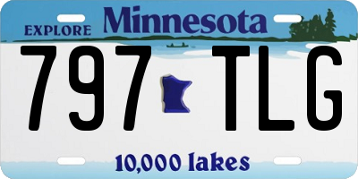 MN license plate 797TLG