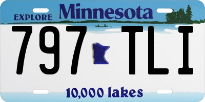 MN license plate 797TLI