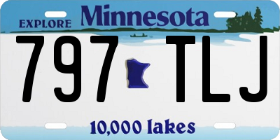 MN license plate 797TLJ
