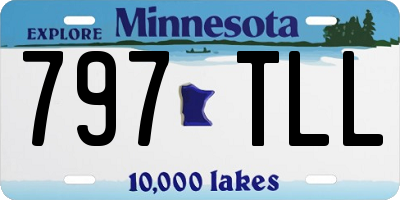 MN license plate 797TLL