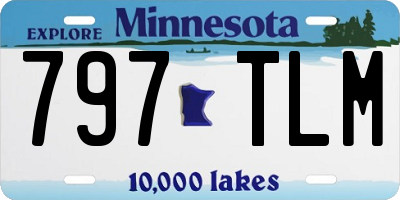 MN license plate 797TLM