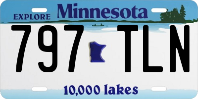 MN license plate 797TLN