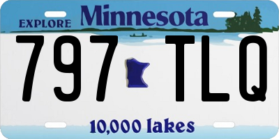 MN license plate 797TLQ