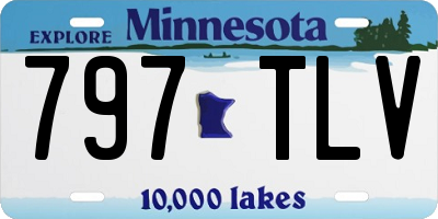 MN license plate 797TLV