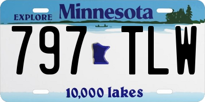 MN license plate 797TLW
