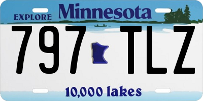 MN license plate 797TLZ