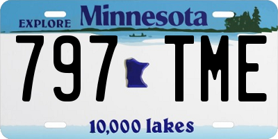 MN license plate 797TME